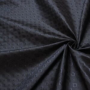 100%silk Grey ornament‎ Silk Fabric 42" width by the HALF YARD F346